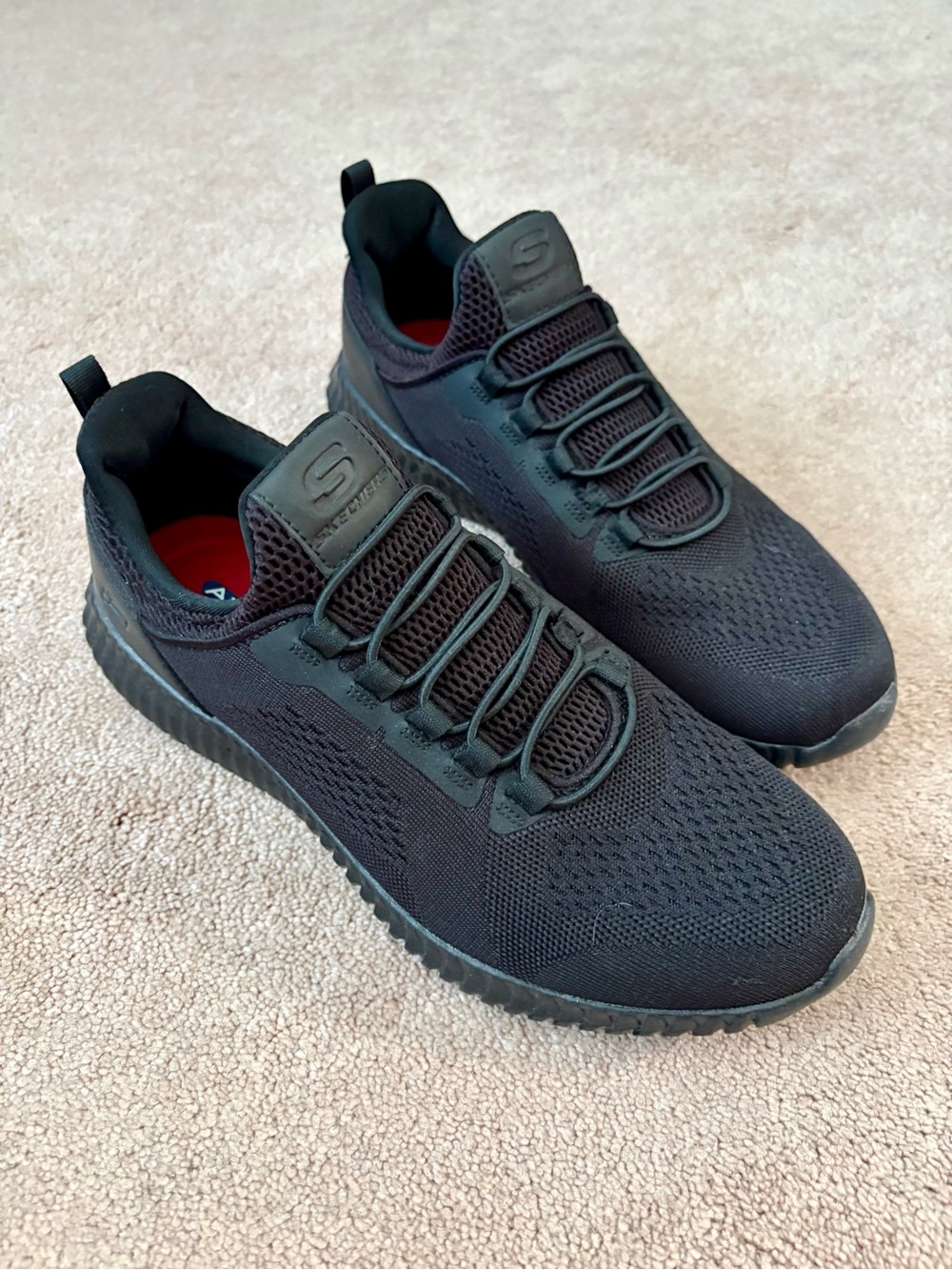 Skechers Men's Black Slip Resistant Shoes